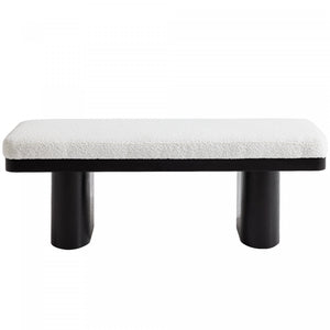 Olivia Banc Ottoman en Bois de 47,5