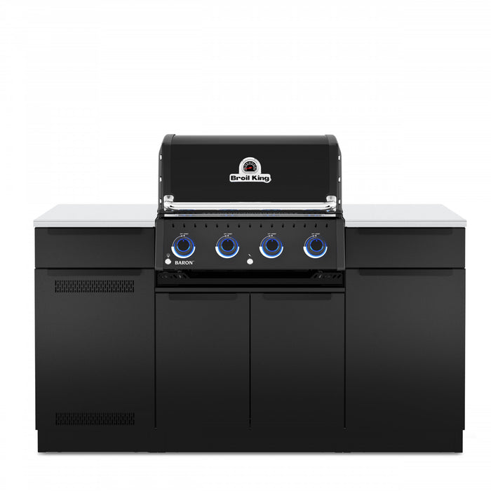 Broil King Baron 420i Shadow 4-bruleurs 40 000 BTU Barbecue a gaz propane encastre - 875814
