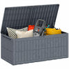 Outsunny Coffre de Rangement en Resine 220 Gallons, Verrouillable