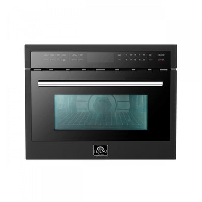 Forno Oliena Espresso Black 24-Inch Built-In Microwave, 1.6 Cu.Ft. - FMWDR3093-24BLK | Four a micro-ondes encastrable Oliena Espresso Noir 24 pouces, 1,6 pi³ - FMWDR3093-24BLK