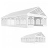 Outsunny Auvent Exterieur, Tente De Fete 20' X 30' Avec Sacs De Transport