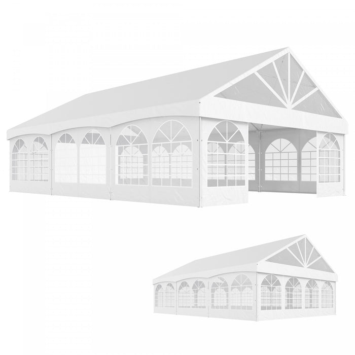 Outsunny Auvent Exterieur, Tente De Fete 20' X 30' Avec Sacs De Transport