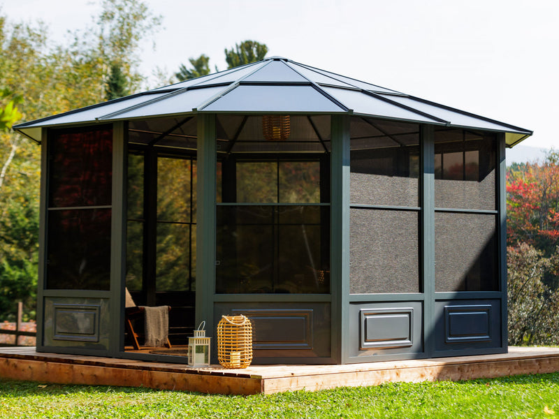 Gazebo Penguin Florence - Solarium 12x12 Toit de polycarbonate