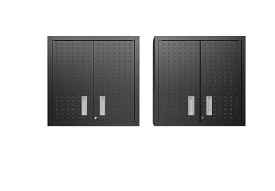 Fortress Modern 30" Floating Garage Cabinet in Charcoal Gray - Set of 2 Garage Storage | Armoire de garage flottante Fortress Modern 76 cm en gris charbon - Lot de 2