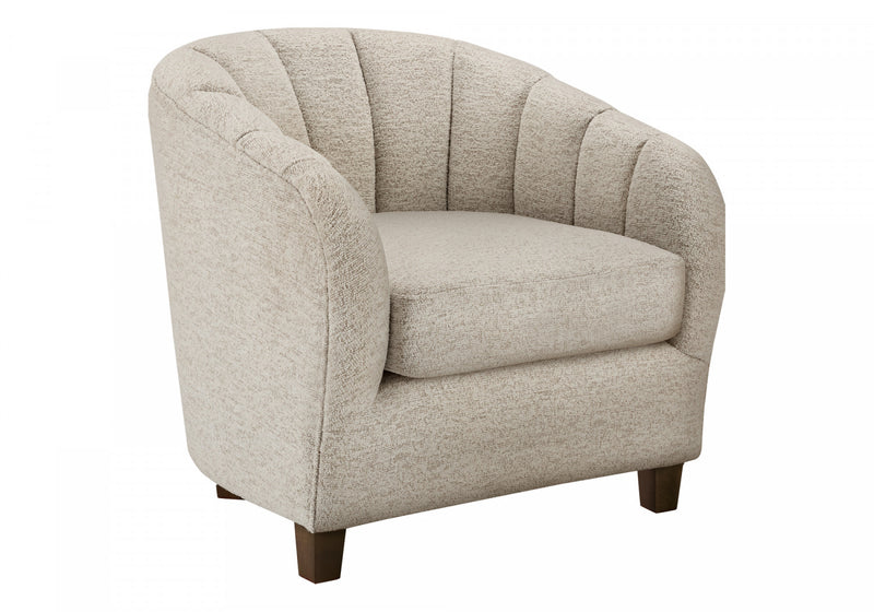 Monarch Specialties - Chaise D'Appoint, 31\"H, Rembourre, Salon, Chambre A Coucher, Tissu Creme, Transitionnel
