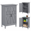 Outsunny Abri A Bois, Abri De Jardin Avec Etageres A 2 Niveaux, Gris