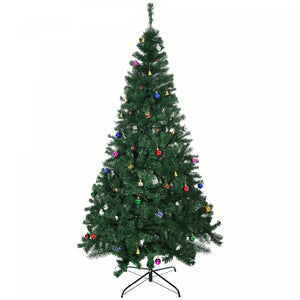 Homcom Arbre De Noel Artificiel De 7ft Avec Ornement