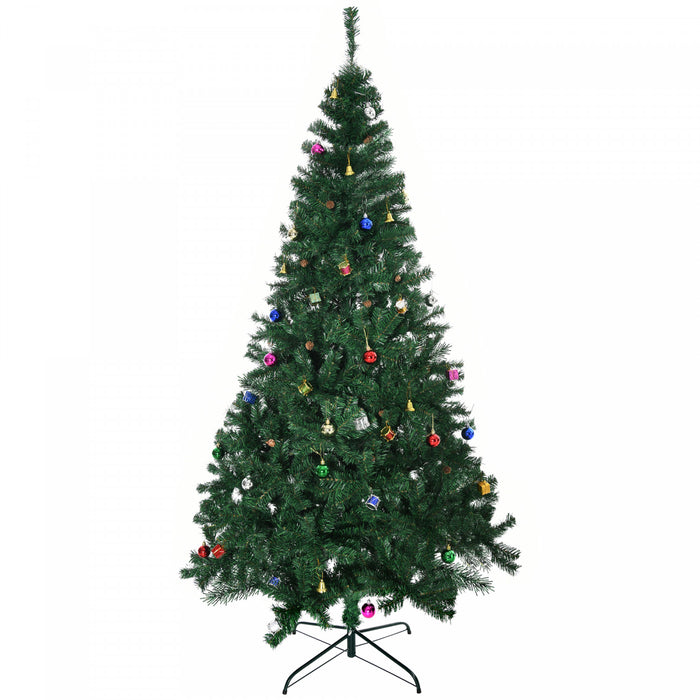Homcom Arbre De Noel Artificiel De 7ft Avec Ornement