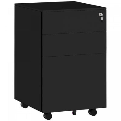 Vinsetto 3-drawer Vertical Filing Cabinet For Letter A4 Legal Size|Vinsetto Classeur Vertical A 3 Tiroirs Pour Lettre A4 Format Legal