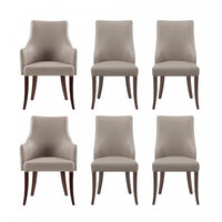 Ensemble de 6 chaises de salle a manger Connie Modern en taupe
