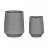 Ensemble 2 cache-pots Dalya - gris chiné