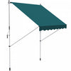 Outsunny Store Banne Manuel Retractable Inclinaison Reglable Installation Rapide Metal Alu Polyester Vert