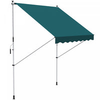 Outsunny Store Banne Manuel Retractable Inclinaison Reglable Installation Rapide Metal Alu Polyester