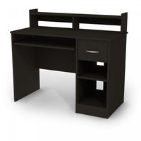  Axess Bureau De Travail Avec Support A Clavier - Noir Solide
