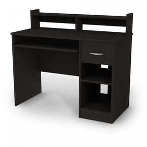 Axess Bureau De Travail Avec Support A Clavier - Noir Solide