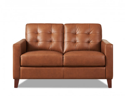 Hydeline Aiden Leather Loveseat - Brown | Hydeline Aiden Causeuse en cuir – Brun