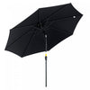 Outsunny Parasol De Terrasse Avec Manivelle De 10' X 8', Noir