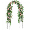 Outsunny Treillis D'arche De Jardin De 7,9 Pieds, Arche En Metal