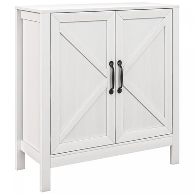 HOMCOM Storage Cabinet, Buffet Sideboard with Adjustable Shelf, White