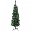 Homcom Sapin De Noel Artificiel Avec Aiguilles De Pin Et Pommes De Pin