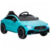 Qaba Mercedes-amg Cla 45 Voiture Electrique 12 V Sous Licence Pour Enfants Alimentee Par Batterie Avec Telecommande, Suspension A Ressort, Lumieres Led, Klaxon Musical, Bleu Clair