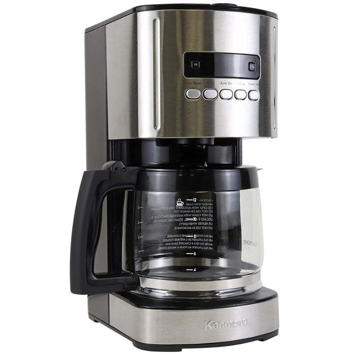 Cafetière programmable Kenmore de 12 tasses, noire - KKCM12B