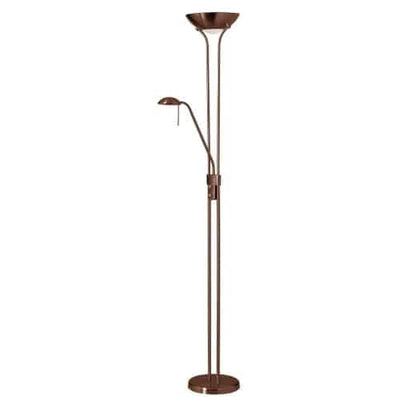 Dainolite Mother & Son Floor Lamp Oil Brushed Bronze Finish|Lampe à pied Mother & Son de Dainolite avec fini bronze brossé huilé