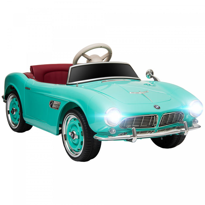 Aosom Voiture Electrique 12 V Pour Enfants Avec Telecommande, Vehicule Electrique Alimente Par Batterie Avec Transport Facile, Lumieres, Mp3, Systeme De Suspension, Vert