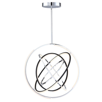 Trilogy Collection 32" Integrated LED Pendant - Polished Nickel|Luminaire suspendu de la collection Trilogy avec lumière à DEL intégrée de 32 po - nickel poli