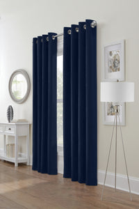 Panneau de rideau filtrant la lumière à œillets Festival bleu marine d’Habitat - 52 x 95