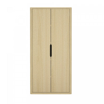 Rivington Modern 38" Bookcase Cabinet in Natural Oak | Armoire bibliotheque moderne Rivington 38" en chene naturel