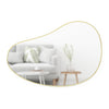 Miroir Hubba Pebble de Umbra de 24 po x 36 po - laiton