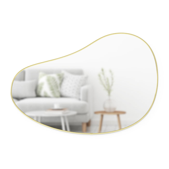 Miroir Hubba Pebble de Umbra de 24 po x 36 po - laiton