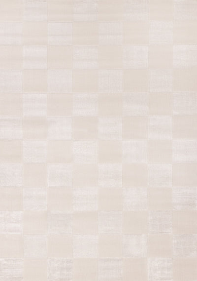 Leonardo White Grey Checkered Area Rug - 7'10" x 10'6"|Carpette Leonardo blanche et grise à motif à carreaux - 7 pi 10 po x 10 pi 6 po