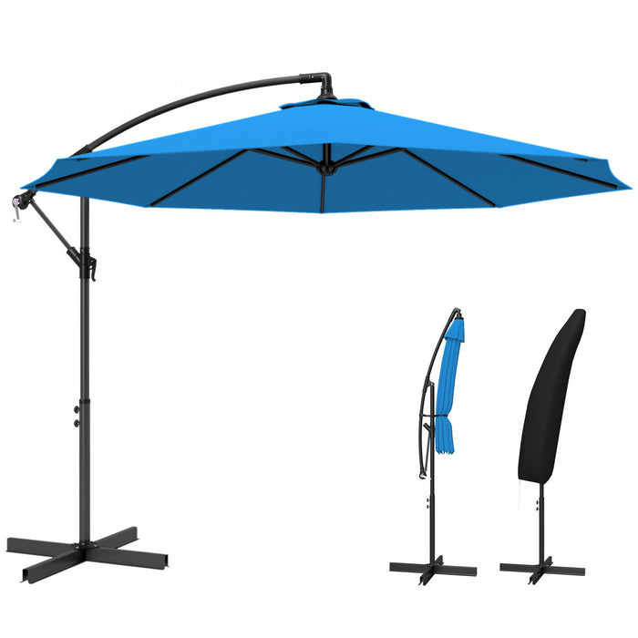 Outsunny Parasol De Patio \nBleu