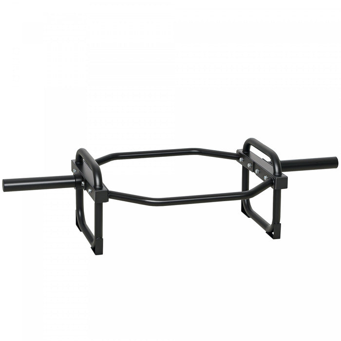 Barre trapeze Soozier, barre hexagonale 5 cm, barre olympique de deadlift, noir