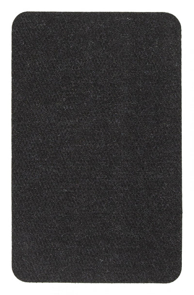 Modern 1'8" x 2'7" Hobnail indoor/outdoor Rug mat in Black Outdoor Area Rug | Tapis Interieur/Exterieur Hobnail Moderne 1'8" x 2'7" en Noir