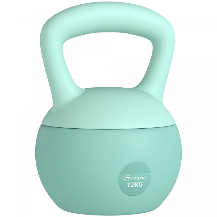 Soozier Kettlebell 12 kg, musculation et entrainement de force, vert