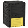 Outsunny Garden Compost Bin Large Outdoor Compost Container Jaune