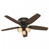  Ventilateur de plafond à profil bas du constructeur avec luminaire - Bronze