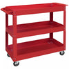 Durhand Chariot A Outils Roulant A 3 Niveaux, Capacite De 330 Lb, Rouge