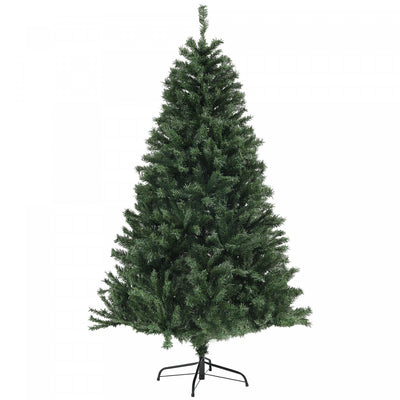 Homcom 6ft Artificial Christmas Tree With Auto Open, Steel Base, Green|Homcom Sapin De Noel Artificiel De 9 Pieds Avec Ouverture Automatique, Vert
