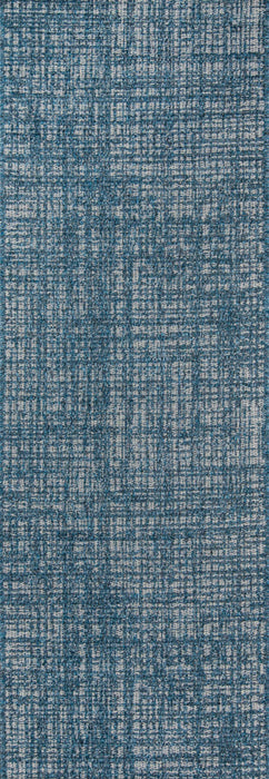 Tapis Contemporain Nayah 2'0\" x 6'0\" en Bleu