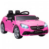 Aosom 12v Voiture Electrique Pour Enfants Avec Telecommande Parent Deux Moteurs Musique Lumieres Suspension Roues Pour 3-6 Ans Rose