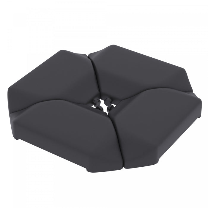 Outsunny Lot de 4 Poids pour Base de Parasol Deporte