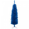 Homcom Sapin De Noel Artificiel Fin 5pi, Arbre De Noel, Bleu Profond