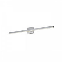 Lumière de coiffeuse Arandel de Dainolite en acrylique givré qui diffuse la lumière, avec fini chromé poli et ampoule à DEL de 24 W
