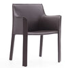 Chaise de salle à manger Vogue de Manhattan Comfort en similicuir - gris