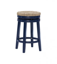 Tabouret Morgan de hauteur comptoir - bleu marine