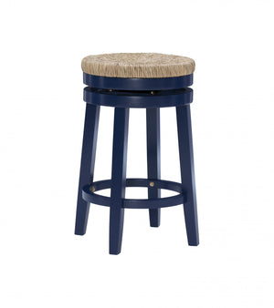 Tabouret Morgan de hauteur comptoir - bleu marine